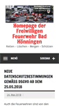 Mobile Screenshot of ff-bad-hoenningen.de